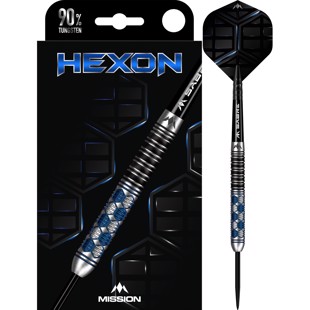 Hexon 90%NT steeltip dartpile fra Mission